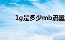 1g是多少mb流量（1g是多少mb）