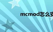 mcmod怎么安装(mcmod)