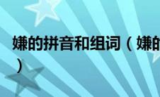 嫌的拼音和组词（嫌的拼音和组词分别是什么）