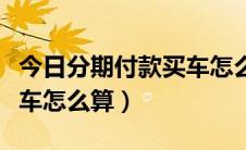 今日分期付款买车怎么算多少钱（分期付款买车怎么算）