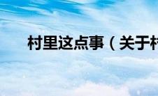 村里这点事（关于村里这点事的介绍）