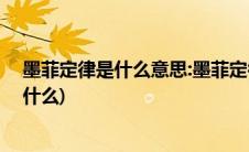 墨菲定律是什么意思:墨菲定律给人的忠告(图)(墨菲定理是什么)