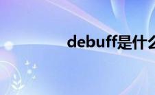 debuff是什么（debuff）