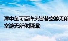 潭中鱼可百许头皆若空游无所依的意思(潭中鱼可百许头皆若空游无所依翻译)