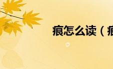 痕怎么读（痕怎么组词）