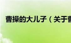曹操的大儿子（关于曹操的大儿子的介绍）
