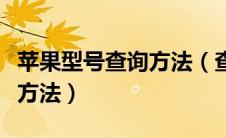 苹果型号查询方法（查看苹果设备型号的简单方法）