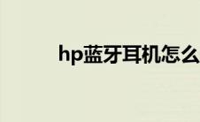 hp蓝牙耳机怎么开机（hp蓝牙）