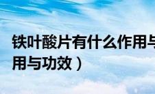 铁叶酸片有什么作用与功效（关于铁叶酸片作用与功效）