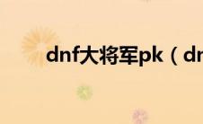 dnf大将军pk（dnf大将军pk加点）