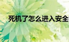 死机了怎么进入安全模式(死机了怎么办)