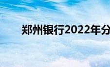 郑州银行2022年分红方案(分红方案)