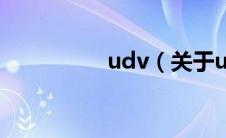 udv（关于udv的介绍）