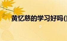 黄忆慈的学习好吗(黄忆慈的学习成绩)