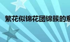繁花似锦花团锦簇的意思(花团锦簇的意思)