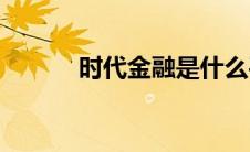 时代金融是什么平台(时代金融)