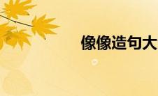 像像造句大全（像像）