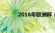 2016年欧洲杯（2016年放假）