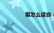 甯怎么读音（甯的读音）