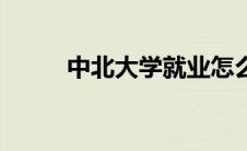 中北大学就业怎么样（就业挺好）