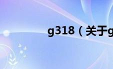 g318（关于g318的介绍）