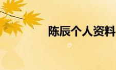 陈辰个人资料（陈辰简介）
