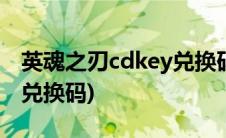 英魂之刃cdkey兑换码2021(英魂之刃cdkey兑换码)