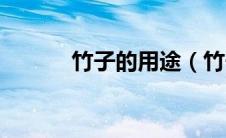 竹子的用途（竹子的四大用途）