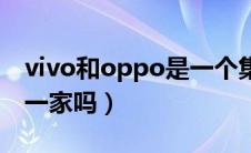 vivo和oppo是一个集团吗（vivo和oppo是一家吗）