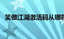 笑傲江湖激活码从哪领（笑傲江湖激活码）