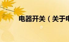 电器开关（关于电器开关的介绍）