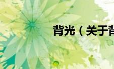 背光（关于背光的介绍）