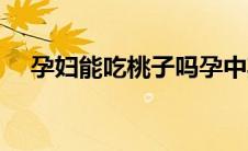 孕妇能吃桃子吗孕中期（孕妇能吃桃吗）
