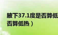 腋下37.1度是否算低热儿童（腋下37.1度是否算低热）