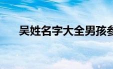吴姓名字大全男孩参考(吴姓名字大全)