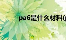 pa6是什么材料(pa6是什么材料)