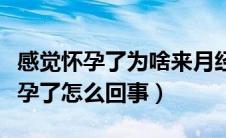 感觉怀孕了为啥来月经了（感觉月经要来却怀孕了怎么回事）