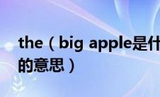 the（big apple是什么意思 the big apple的意思）