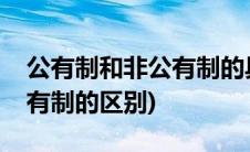 公有制和非公有制的具体国策(公有制和非公有制的区别)