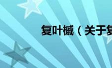 复叶槭（关于复叶槭的介绍）