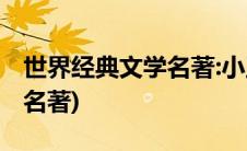 世界经典文学名著:小王子书籍(世界经典文学名著)
