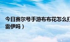 今日赛尔号手游布布花怎么打雷伊（赛尔号没有布布花能打雷伊吗）