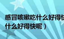感冒咳嗽吃什么好得快又有妙招（感冒咳嗽吃什么好得快呢）