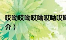 哎呦哎呦哎呦哎呦哎呦是什么歌（歌词歌手简介）