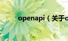 openapi（关于openapi的介绍）