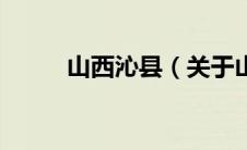 山西沁县（关于山西沁县的介绍）