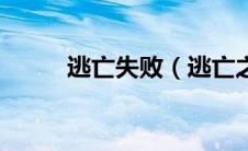逃亡失败（逃亡之误闯异世简介）