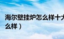 海尔壁挂炉怎么样十大排名榜（海尔壁挂炉怎么样）