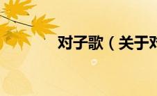 对子歌（关于对子歌的介绍）