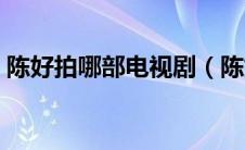 陈好拍哪部电视剧（陈好演的电视剧有哪些）